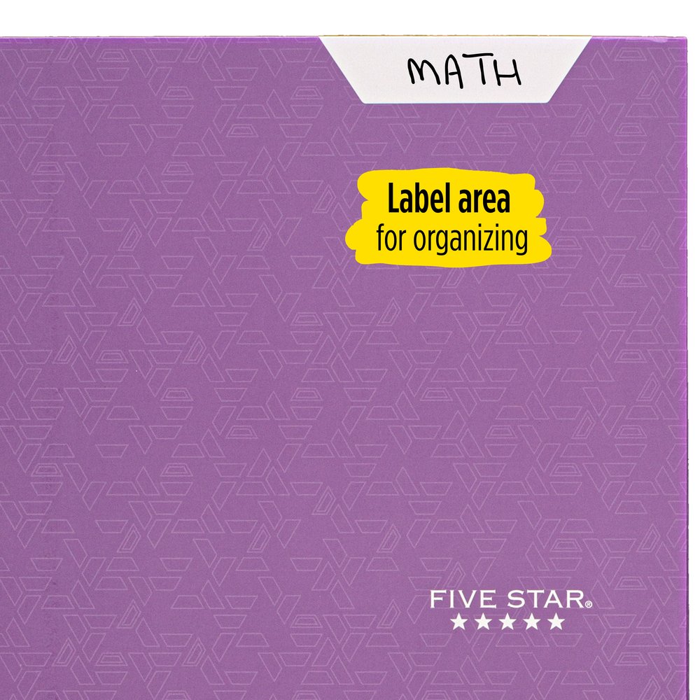 Five Star 4-Pocket Paper Folder, Amethyst Purple (331060G-WMT22) - image 3 of 7