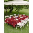 thumbnail image 2 of Rectangle Outdoor Tablecloth With Umbrella Hole And Zipper– 4th of July Waterproof Patio Table Cover for Party, Picnic, Backyard, 60"x102" , Patriotic America Stars Memorial Day Red, 2 of 8