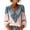 08*Pink, variant on Puff Sleeve Shirt For Women V Neck Button Down Shirt Colorblock Vintage Fall Fashion Top