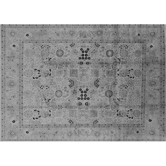 Ahgly Company Indoor Rectangle Oriental Gray Traditional Area Rugs, 3' x 5'