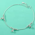 thumbnail image 2 of Limei 2 Pack Women Luxury Fashion 3Pcs Bells 12 Beads Chain Ankle Bracelet Beach Anklet, 2 of 6