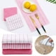thumbnail image 2 of NvziToallas de cocina, lindas toallas de cocina, paños de cocina, paños de cocina de algodón a rayas, paños de cocina absorbentes, color rosa, 2 of 4