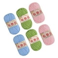thumbnail image 4 of 6 Pcs Fil Tricoté Fil Épais Fil Spaghetti Tissu Fil pour Maison de Chat Animal Rose, 4 of 9