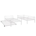 thumbnail image 2 of ENYOPRO Twin Over Twin Bunk Bed with Trundle, Metal Twin Bed with Safety Guard Rail & Ladders, Space-Saving Design Sleeping Bedroom Bunk Bed for Teens & Adults, Easy Assembly, 2 of 9