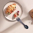 thumbnail image 4 of Boreal Craft Three In One Stainless Steel Multifunctional Fork Spoon Can Opener Outdoor Portable Kitchen Utensils round Dinner Table Set for 4 And Place Mat Placement Mats for Dining Table Washable, 4 of 7