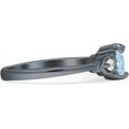 thumbnail image 5 of Three Stone Heart Promise Ring Aquamarine Cubic Zirconia Black Tone 925 Sterling Silver, Size 9, 5 of 7