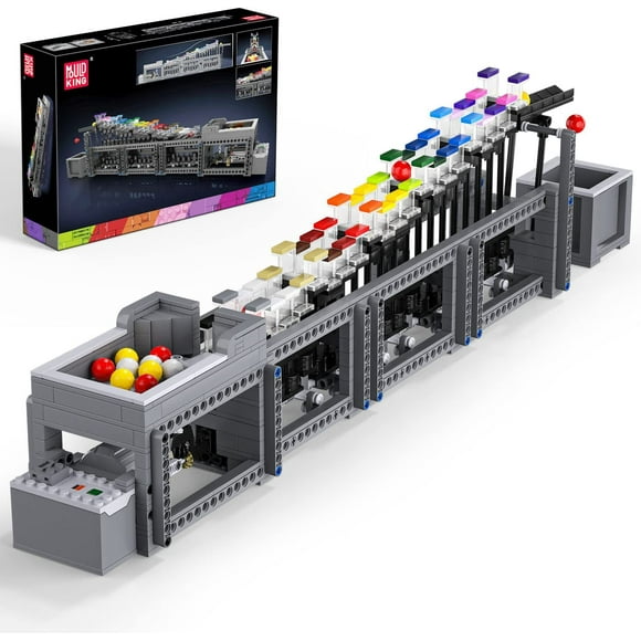 Mould King Rainbow Bridge Building Blocks Toy Mechanical Transmission Building Bricks Toy with RC and APP Control STEM Project Educational Building Kit Toys for Adults and Kids 14+(1038