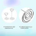 thumbnail image 3 of 20 Pièces Numéro de Table Porte-Cartes Place Mini Porte-Cartes de Table Support de Photo Support de Photo pour les Tables Fil Photo Titulaire Menu Mémo Clips pour Fête d'Anniversaire de Mariage (Coeur d'Argent), 3 of 7