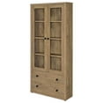 thumbnail image 5 of Pemberley Row Glass Mango Brown Cabinet Rectangular Adjustable Shelves 70.75" Unassembled, 5 of 11