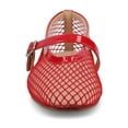 thumbnail image 6 of Journee Womens Casha Mesh Slip On Square Toe Dress Flats, 6 of 9