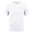 thumbnail image 3 of XAOFW Summer Casual Solid Color T Shirts For Man Stretch Relaxed Fit Round Neck Short Sleeve Tees Home Lounging Comfortable Top, 3 of 6