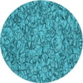 thumbnail image 1 of Ahgly Company Machine Washable Indoor Square Transitional Dark Cyan Green Area Rugs, 3' Square, 1 of 7