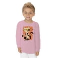 thumbnail image 2 of Awkward Styles Halloween Toddler Long Sleeve Shirt Mummy Cat Kids T-Shirt, 2 of 5
