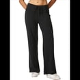 thumbnail image 2 of Pantalones de Pijama con Cordón para Mujer, Pierna , Informales, Cómodos, para Descansar y Hacer Yoga Negro L, 2 of 8