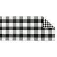 thumbnail image 5 of DII Black/White Reversible Gingham/Buffalo Check Table Runner 14x72, 14x72", 5 of 10