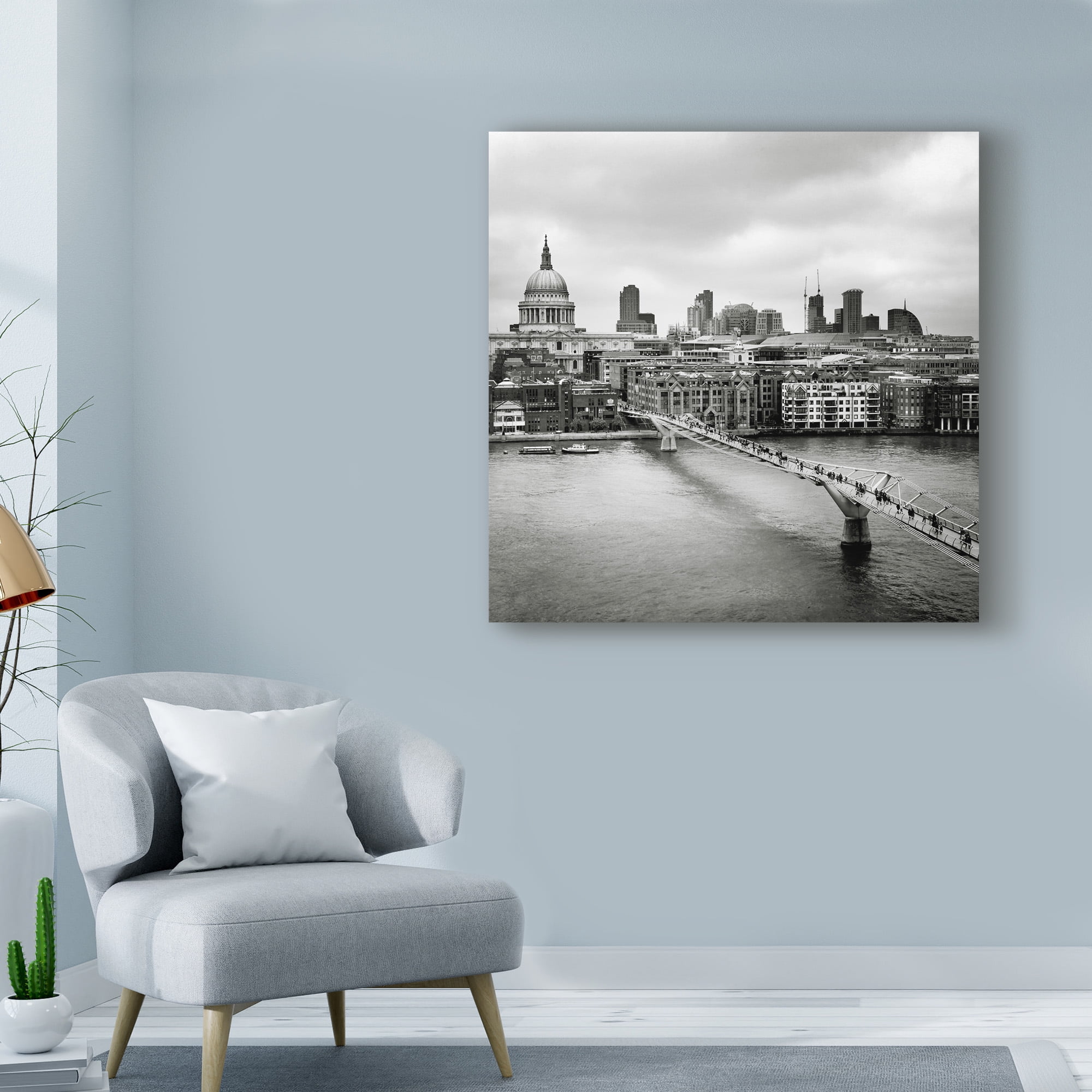 Trademark Fine Art 'London Millennium Bridge' Canvas Art by Nina Papiorek