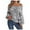 Grey, variant on UJNDER Women Casual Sweater Off Shoulder Neck Sleeve Knitted Pullover Sweaters for Women Blue L