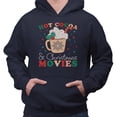 thumbnail image 2 of Hot Cocoa and Christmas Movies Hoodie Sweatshirt Unisex Small Navy, 2 of 5