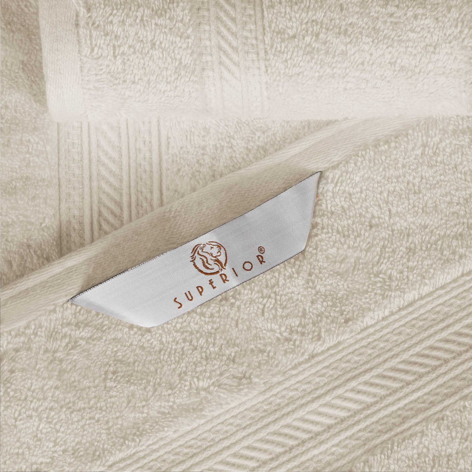 Superior Atlas Heavyweight Plush 3 Piece Cotton Towel Set, Almond