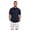 Dark Blue, variant on Men's Henley Short Sleeve Shirt Beach Linen Summer Casual Hippie T Shirts