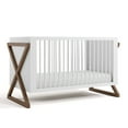 thumbnail image 3 of Storkcraft Equinox 3-in-1 Convertible Baby Crib, White with Hazelnut, 3 of 14