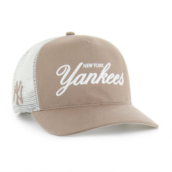 Men's '47  Brown New York Yankees Foundational Mesh Hitch Adjustable Hat