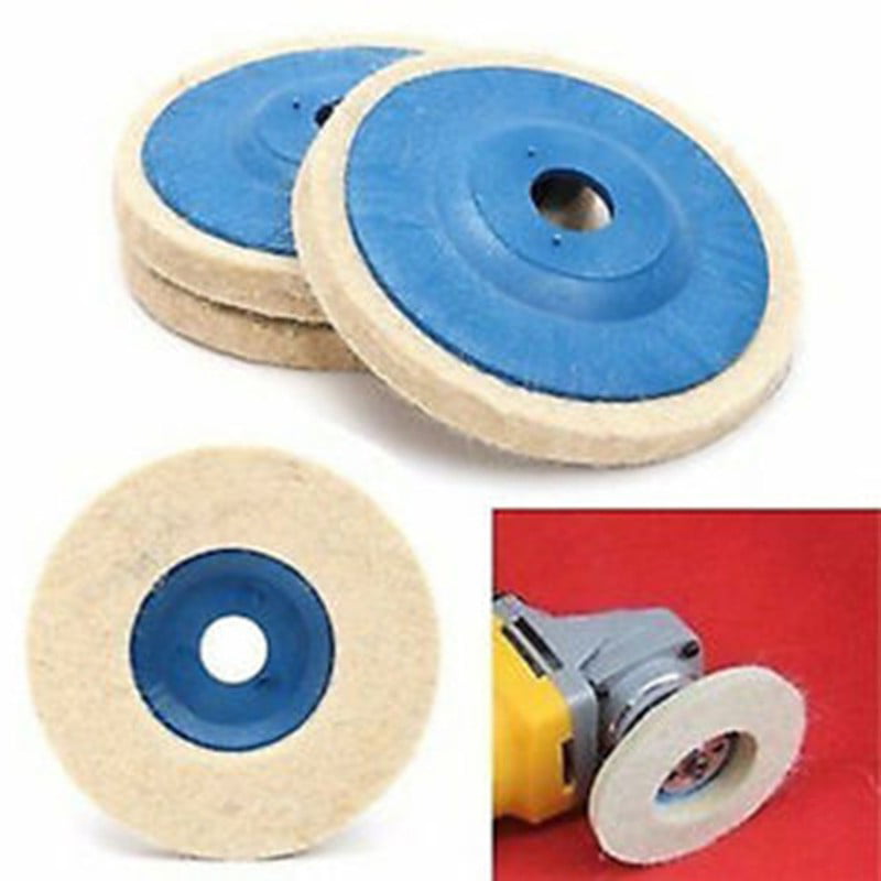 100mm Wool Buffing Polishing Wheel Felt Pad 4" Angle Grinder Buffer Disc 1PCS 