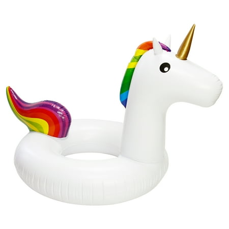 U.S. Pool Supply Giant Jumbo 5 Foot Inflatable Unicorn Pool Ring Float ...