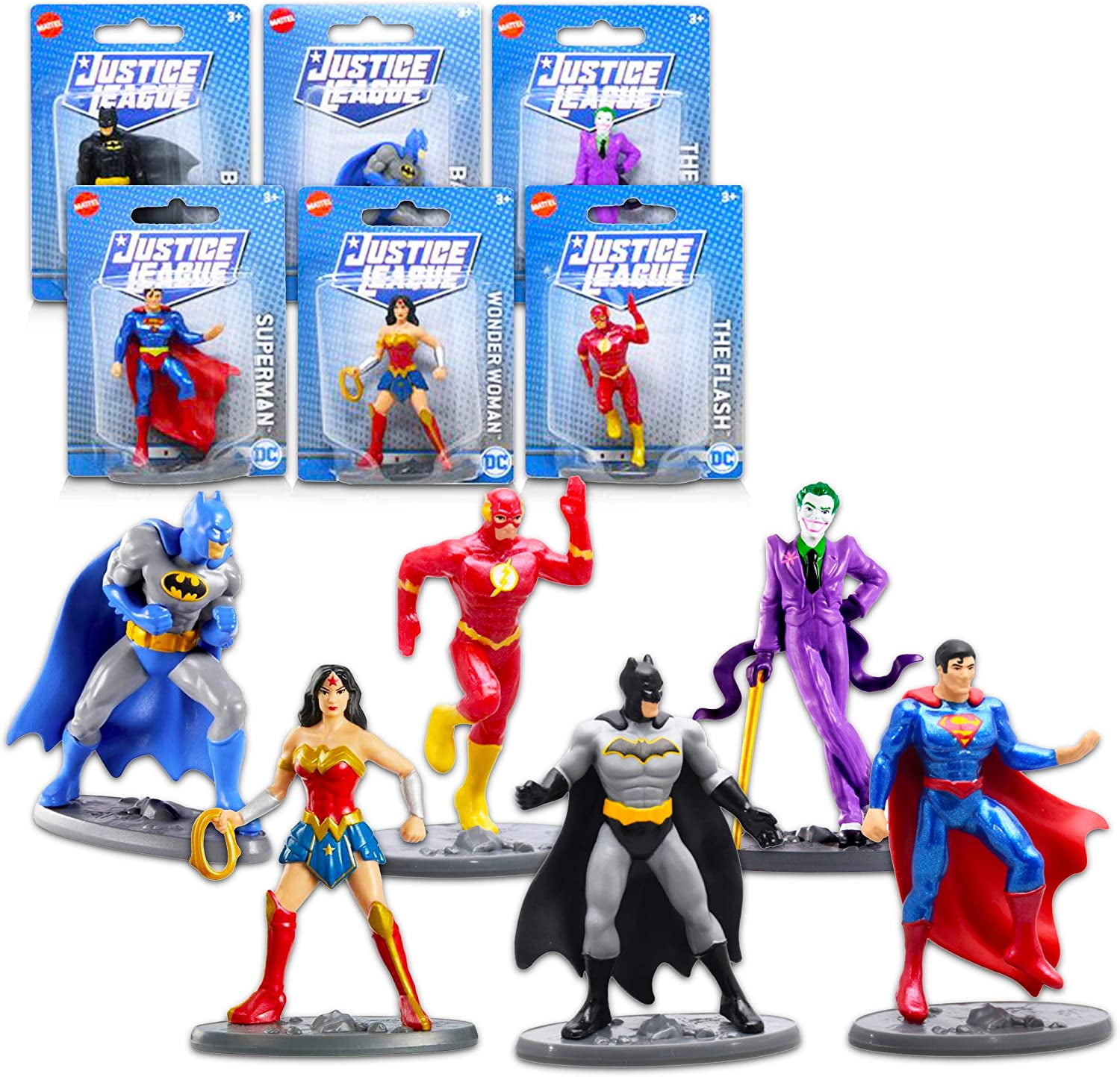 DC Super Heroes Justice League Unlimited Metal Figures 6 Different to Collect 
