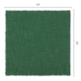 thumbnail image 6 of 12 Pack Cloth Napkins, Farmhouse Cotton Washable and Reusable Table Dinner Napkins for Restaurant, Weddings Dark green 17x17inch, 6 of 6