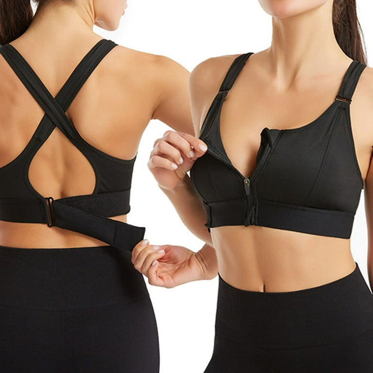 Mrat Clearance Womens Bras Yoga Comfortable Wireless Sports Bras Plus Size  Plus Size Bras Swim Under Shirt Underwear Sports Bras Black_A XL