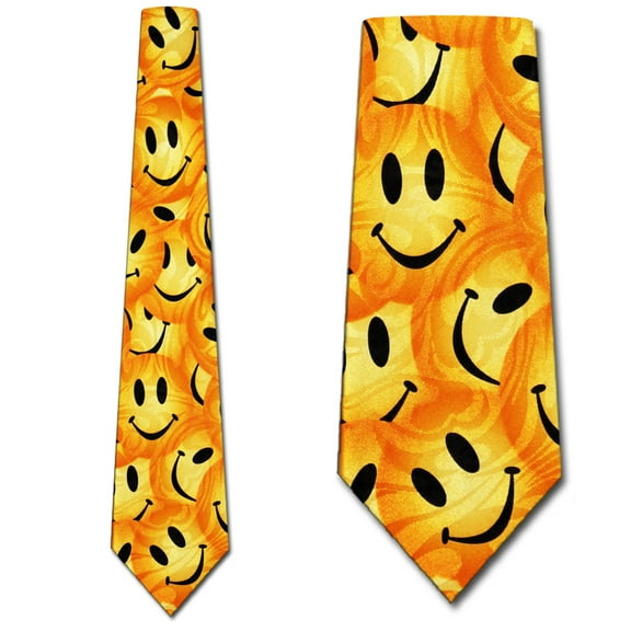 Happy Faces Allover Necktie Mens Tie