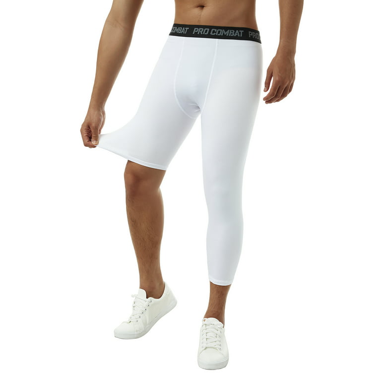 Biekopu Compression Underwear for Men, Men's 3/4 One Leg