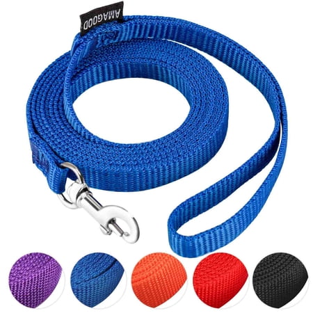 AMAGOOD 6 FT Cat Leashes, Strong Traditional Style Leash with Easy to Use Collar Hook,Cat Lead Great for Cats (3/8 in x 6 ft(Pack of 1), Blue) KK21 KK21