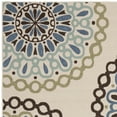 thumbnail image 3 of SAFAVIEH Veranda Axum Geometric Indoor/Outdoor Area Rug, 8' x 10', Cream/Blue, 3 of 5