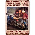 thumbnail image 1 of Placa Metal Vintage para Motocicletas Pintura Hierro Rectangular Artística Pared 30x40cm, 1 of 9