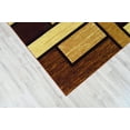 thumbnail image 3 of Premium 3D Hand Carved Thick Modern Contemporary Abstract Rug Design 3995 Brown Beige 7'9''x10'8'', 3 of 10