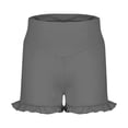 thumbnail image 4 of RUTAYY Toddler Girls Athletic Ruffle Shorts High Waisted Yoga Dance Shorts Comfy Workout Gymnastics Shorts Trouser Lovely Pants, 4 of 5