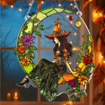 thumbnail image 6 of Halloween Faux Stained Glass Ghost Ornaments Acrylic, Halloween Decor Cute Suncatcher, Cute Ghost Gift for Book Lovers, Gothic Fall Decor for Window, 6 of 15