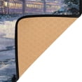 thumbnail image 4 of 60x39in Area Rug Machine Washable Floor Mats Skid-Resistant Backing Carpet for Home Kitchen Bedroom Vintage-style Christmas Train, 4 of 7