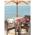 thumbnail image 2 of Outdoor Tablecloth with Umbrella Hole and Zipper, Valentine's Day Square Table Cloth 54x54 Inch Waterproof Tablecloth, Pink Love Heart Country Eucalyptus Botanical Picnic Table Cover for Patio, 2 of 7