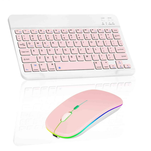strong Slight Highland Rechargeable Bluetooth Keyboard and Mouse Combo Ultra Slim for Xiaomi Redmi 9 Prime and All Bluetooth Enabled Android/PC-Baby Pink Keyboard with Baby Pink RGB LED mouse - Walmart.com strong Slight Highland Rechargeable Bluetooth Keyboard and Mouse Combo Ultra Slim for Xiaomi Redmi 9 Prime and All Bluetooth Enabled Android/PC-Baby Pink Keyboard with Baby Pink RGB LED mouse - Walmart.com