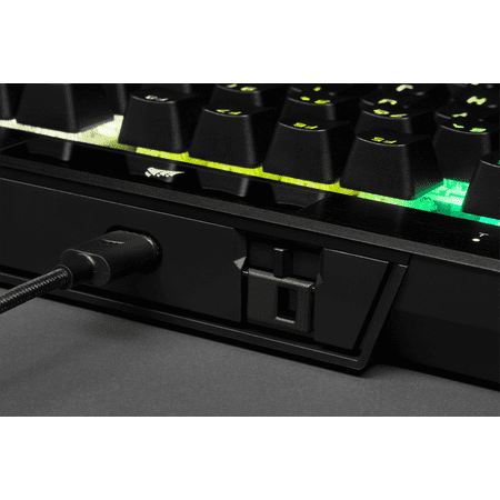 CORSAIR - K70 RGB TKL Wired Optical-Mechanical OPX Linear Keyswitches Gaming Keyboard with 8000Hz Polling Rate - Black
