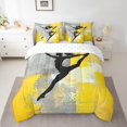 thumbnail image 2 of YST Girls Gymnastics 7pcs Comforter Set, Yellow Grey Gradient, Watercolor, Full (7 Count), 2 of 4