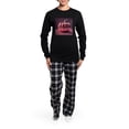 thumbnail image 4 of CafePress - Shiny Pink Pumpkin - Women's Long Sleeve Dark Pajamas, 4 of 7
