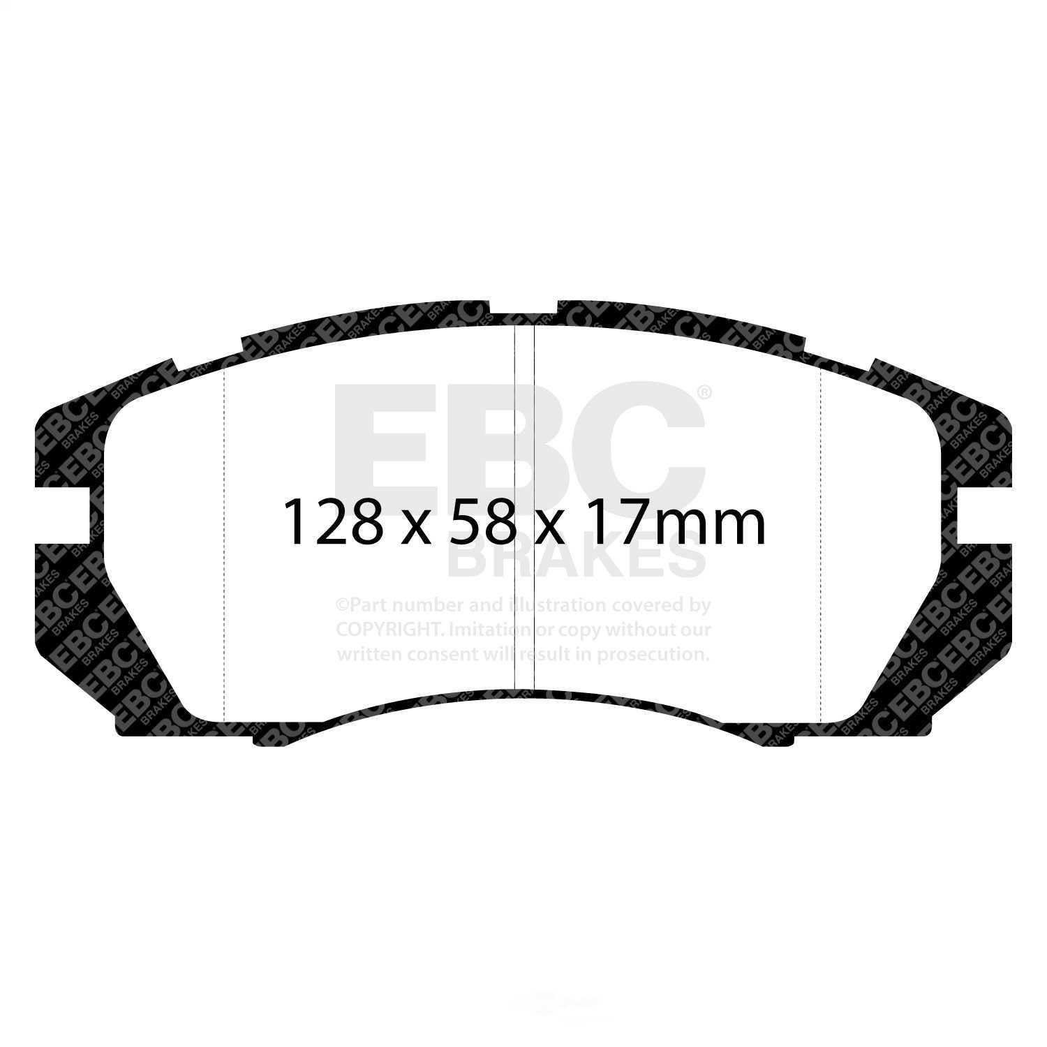 EBC Brakes Redstuff Premium Fast Street Pad For All Engine Sizes Fits select: 1991-1997 SUBARU LEGACY, 1995-1996 SUBARU IMPREZA