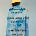 thumbnail image 4 of Bible Verse Blanket Inspirational Blanket Religious Gifts for Women Christian Birthday Gift for Family Friends Friendship Gift Soft Blue Flannel Throws Cozy Warm and Lightweight 50x60 Inch, 4 of 6