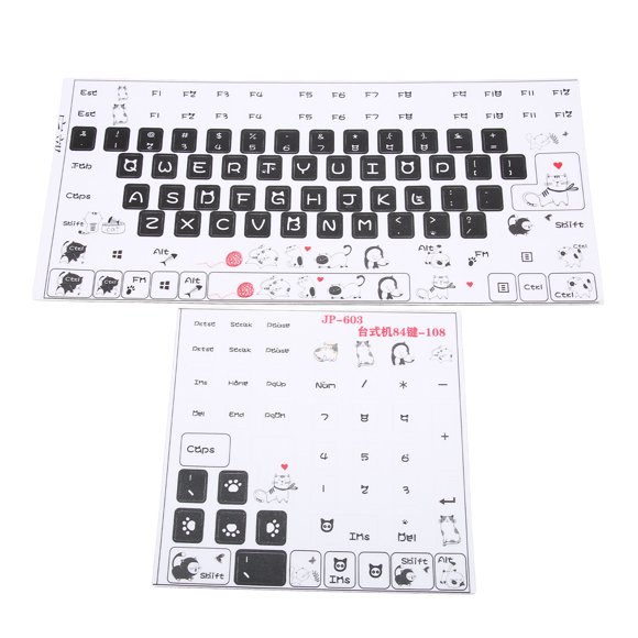 Pegatinas para teclado en inglés, pegatinas para teclado, pegatinas transparentes de PVC para teclado, pegatinas para teclado de ordenador, muy recomendables