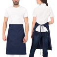 thumbnail image 2 of un Tablier De Cuisine Noir Tablier De Cuisine Court Pour Hommes Tablier De Cuisine Court Pour Femmes Hommes Cuisine Artisanat Peinture Cuisson, 2 of 5