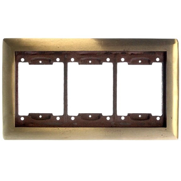 Thomas & Betts P-64-3G-CP Aluminum 3-Gang Carpet Flange Floor Boxes Steel City